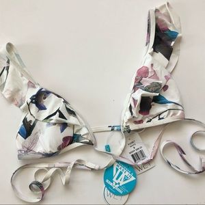 WET Floral Bikini Top Small Los Angeles NWT